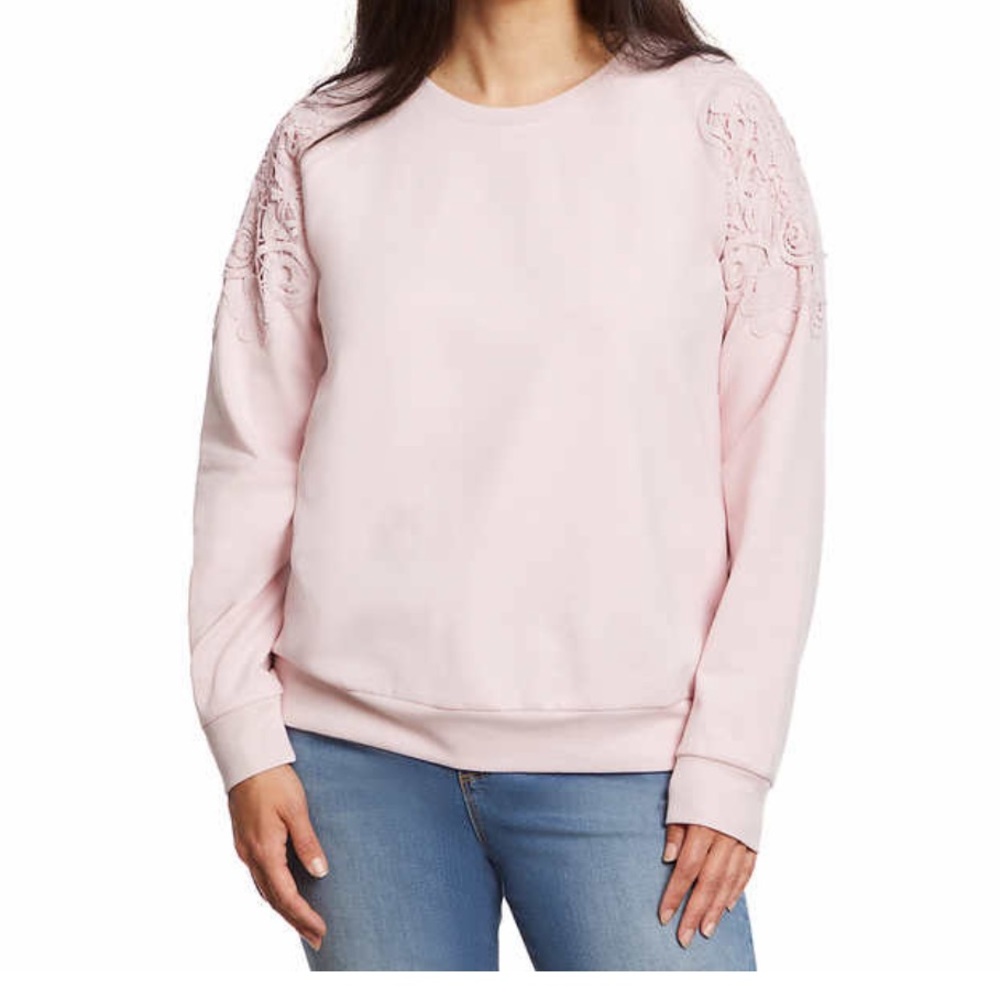 NWT Gloria Vanderbilt Ladies' Pullover with Lace - Picture 3 of 3